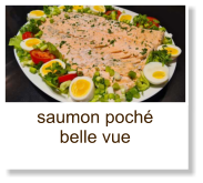 saumon poché belle vue