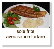 sole frite avec sauce tartare