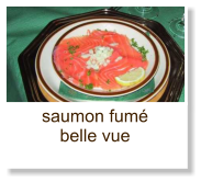 saumon fumé  belle vue