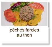 pêches farcies au thon