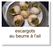 escargots au beurre à l'ail