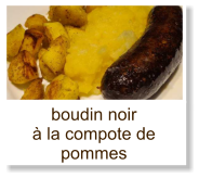 boudin noir à la compote de pommes