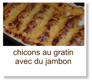 chicons au gratin avec du jambon