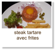 steak tartare avec frites