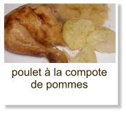 poulet à la compote de pommes