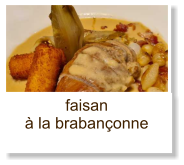 faisan à la brabançonne