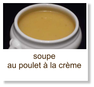 soupe au poulet à la crème