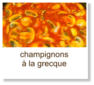 champignons à la grecque