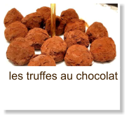 les truffes au chocolat