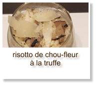 risotto de chou-fleur à la truffe