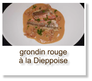 grondin rouge à la Dieppoise