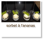 sorbet à l'ananas