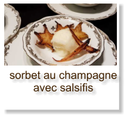 sorbet au champagne avec salsifis