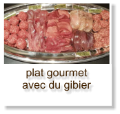 plat gourmet avec du gibier