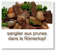 sanglier aux prunes dans le Römertopf