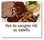 filet de sanglier rôti au salsifis