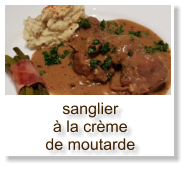 sanglier à la crème de moutarde