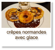 crêpes normandes avec glace