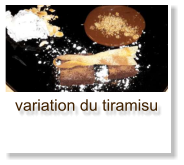 variation du tiramisu