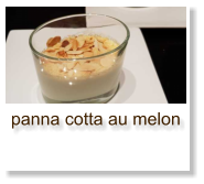 panna cotta au melon