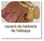 canard de barbarie de l'abbaye