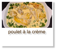 poulet à la crème