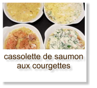 cassolette de saumon aux courgettes