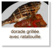 dorade grillée avec ratatouille