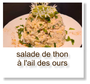 salade de thon à l'ail des ours