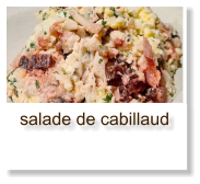 salade de cabillaud