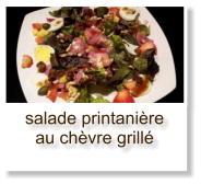 salade printanière au chèvre grillé