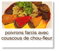 poivrons farcis avec couscous de chou-fleur