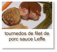 tournedos de filet de porc sauce Leffe