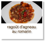 ragoût d'agneau au romarin