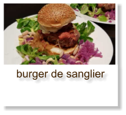 burger de sanglier