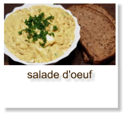 salade d'oeuf