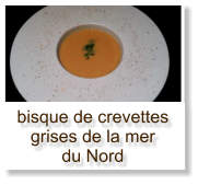 bisque de crevettes grises de la mer du Nord