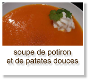 soupe de potiron et de patates douces