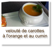 velouté de carottes à l'orange et au cumin