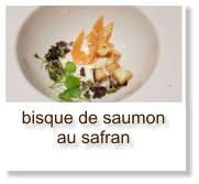 bisque de saumon au safran