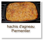 hachis d'agneau Parmentier