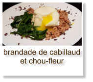 brandade de cabillaud et chou-fleur