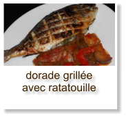 dorade grillée avec ratatouille