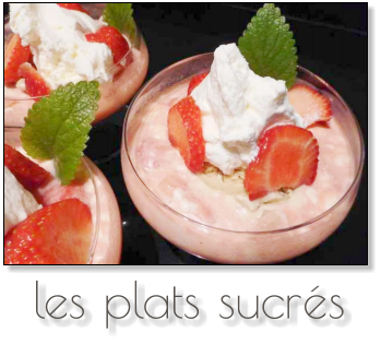 les plats sucrés