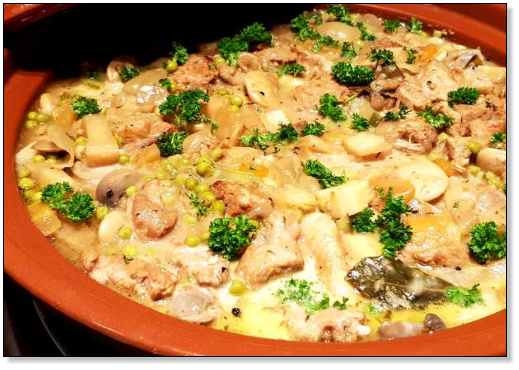 Tajine de blanquette de veau hivernale