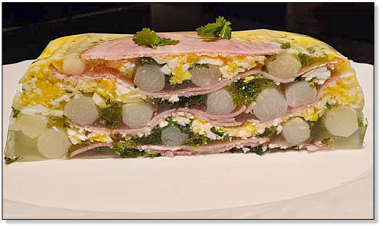 Terrine d'asperges à la flamande