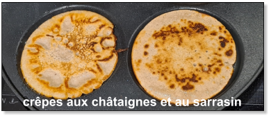 crêpes aux châtaignes et au sarrasin