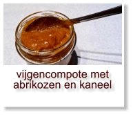 vijgencompote met abrikozen en kaneel