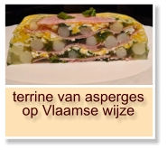 terrine van asperges  op Vlaamse wijze