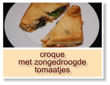 croque met zongedroogde tomaatjes